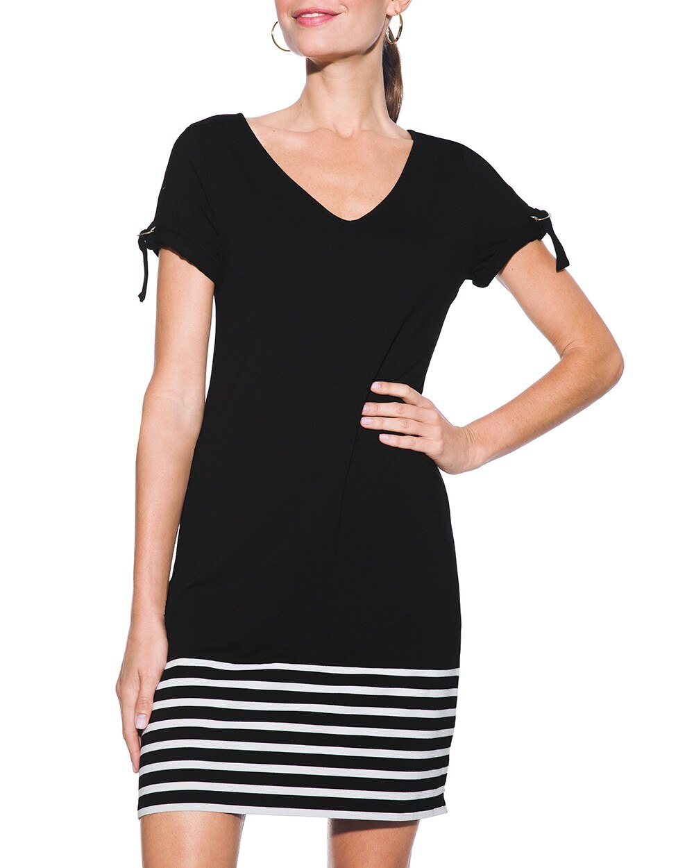Outlet WHBM Short-Sleeve-Detail Tee ...